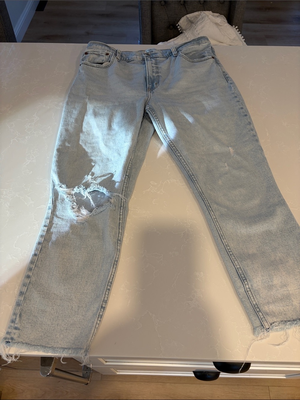 Abercrombie & Fitch Light Blue Skinny High-Rise Jeans
